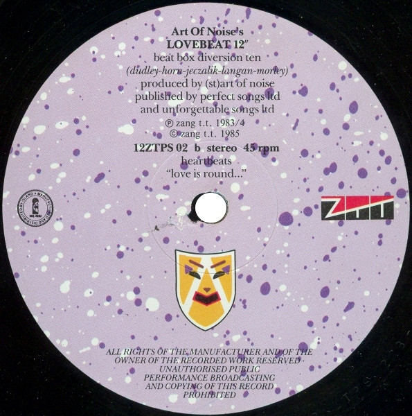 The Art Of Noise - Moments In Love | ZTT (12ZTPS 02) - 3