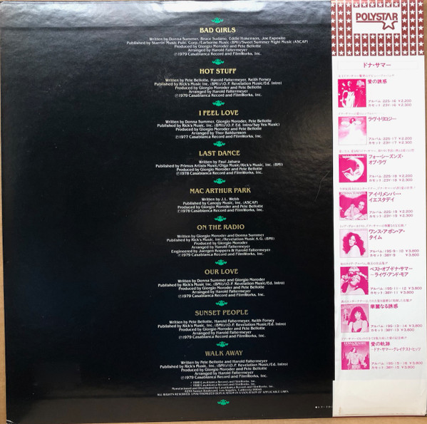 Donna Summer - Walk Away Collector's Edition (The Best Of 1977-1980) | Casablanca (25S-11) - 2 Donna Summer - Walk Away Collector's Edition (The Best Of 1977-1980) | Casablanca (25S-11) - 2
