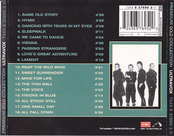 Ultravox - Premium Gold Collection | EMI Electrola (7243 8 37695 2 0) - 3