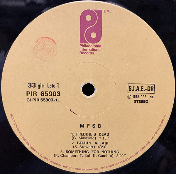 MFSB - MFSB | Philadelphia International Records (PIR 65903) - 3