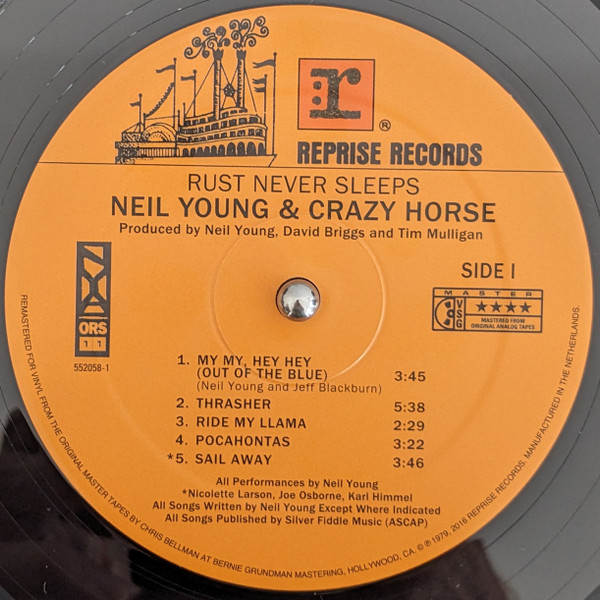 Neil Young & Crazy Horse - Rust Never Sleeps | Reprise Records (093624917571) - 2