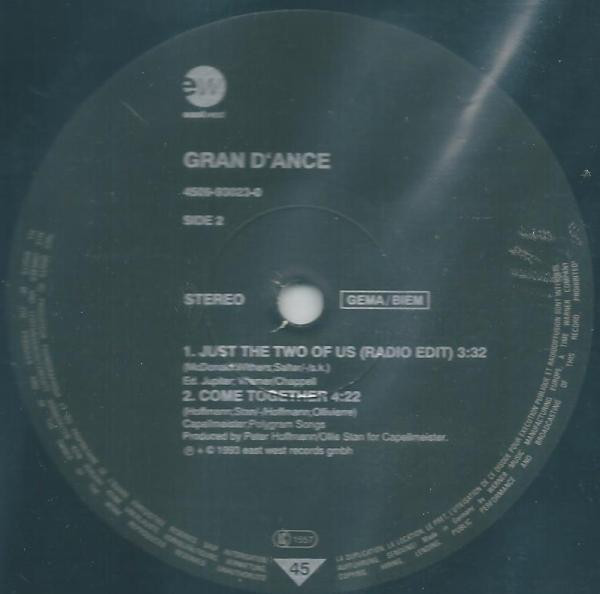Gran D'ance - Just The Two Of Us | EastWest (4509-93023-0) - 2