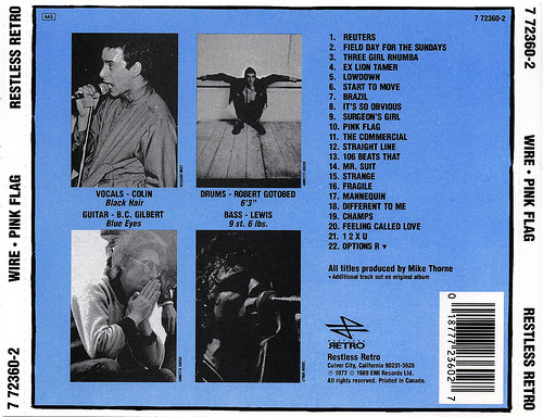 Wire - Pink Flag | Restless Retro (7 72360-2) - 2 Wire - Pink Flag | Restless Retro (7 72360-2) - 2