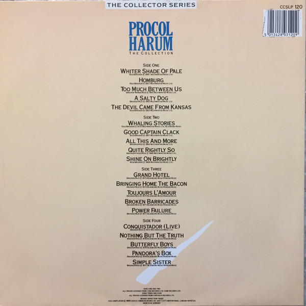 Procol Harum - The Collection | Castle Communications (CCSLP 120) - 4
