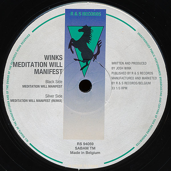 Josh Wink - Meditation Will Manifest | R & S Records (RS 94059) - main Josh Wink - Meditation Will Manifest | R & S Records (RS 94059) - main
