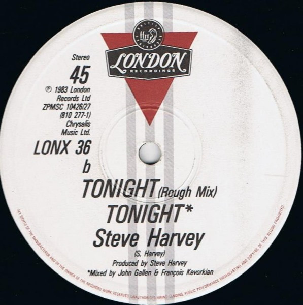 Steve Harvey - Tonight | London Records (LONX 36) - 3