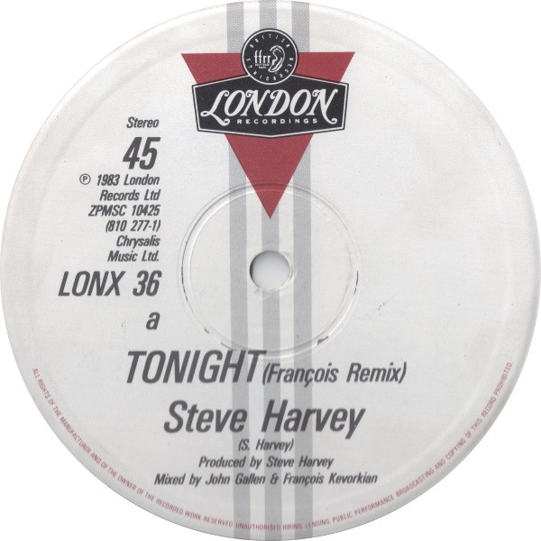 Steve Harvey - Tonight | London Records (LONX 36) - 2