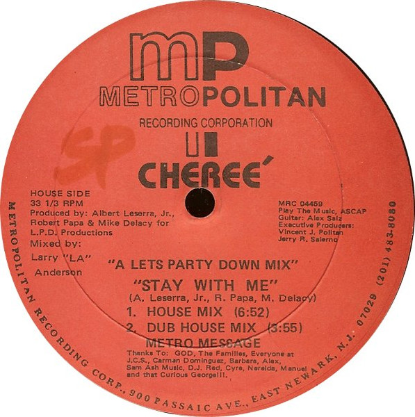 Chereé - Stay With Me | Metropolitan Recording Corporation (MRC 04459) - main