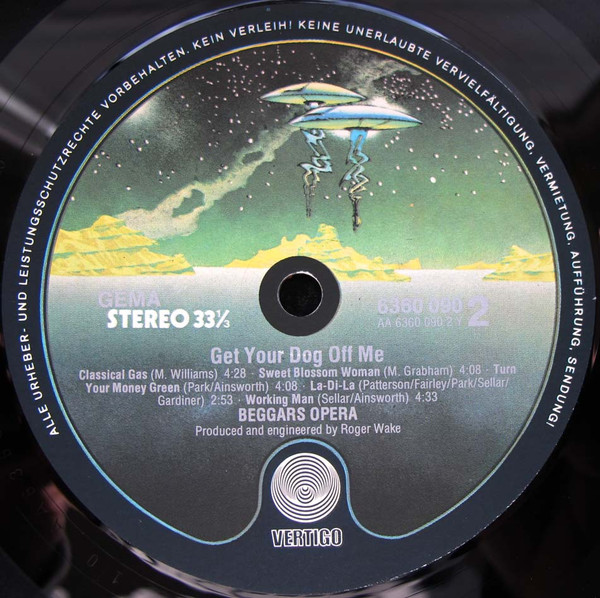 Beggars Opera - Get Your Dog Off Me | Vertigo (6360 090) - 2