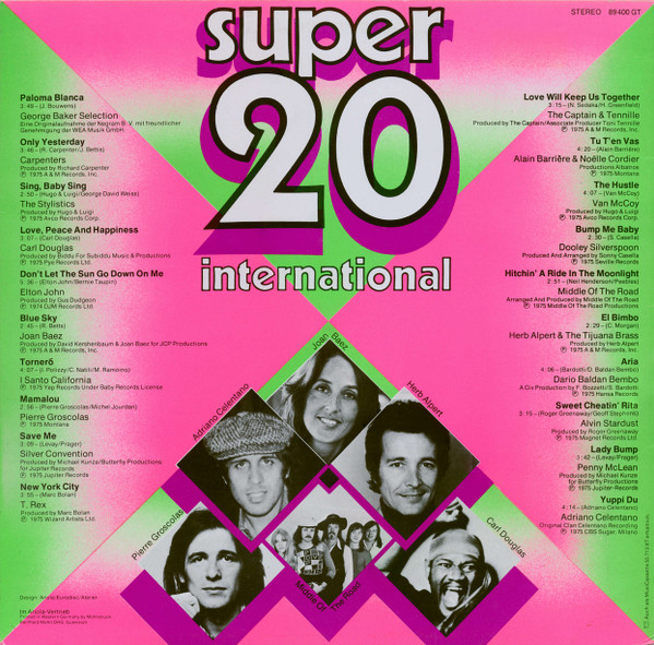Various - Super 20 International | Ariola (89 400 GT) - 2