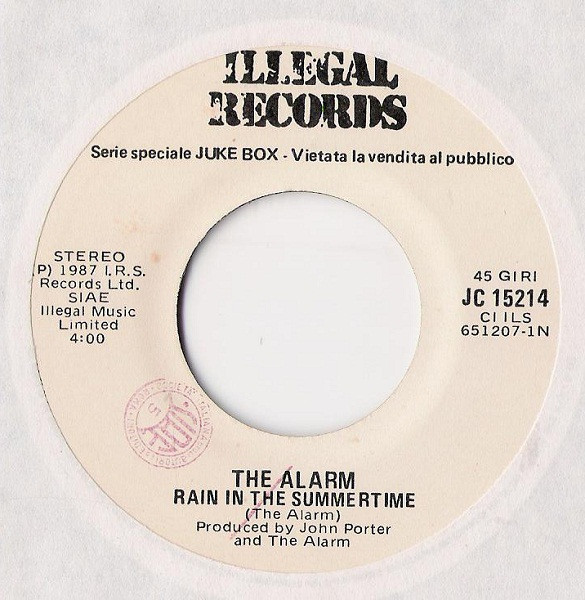 The Alarm / Earth, Wind & Fire - Rain In The Summertime / System Of Survival (With Narration) | Illegal Records (JC 15214) - 3