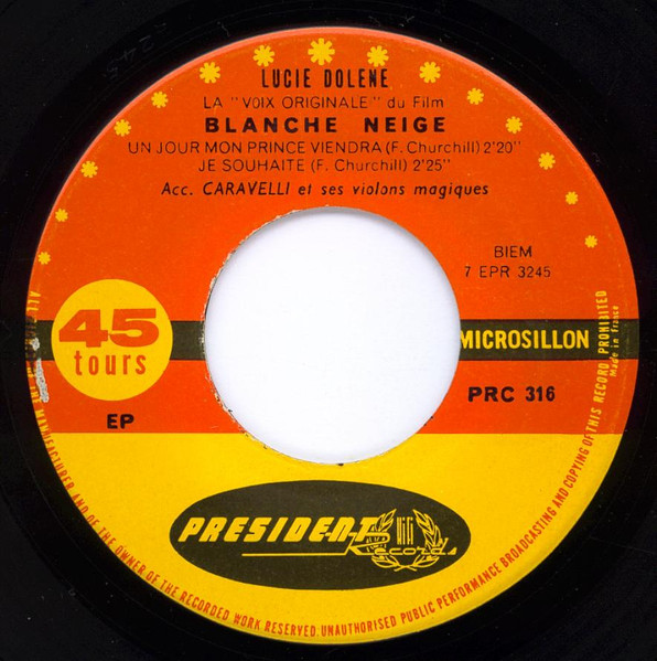 Lucie Dolène - Blanche Neige | Président (PRC 316) - 4