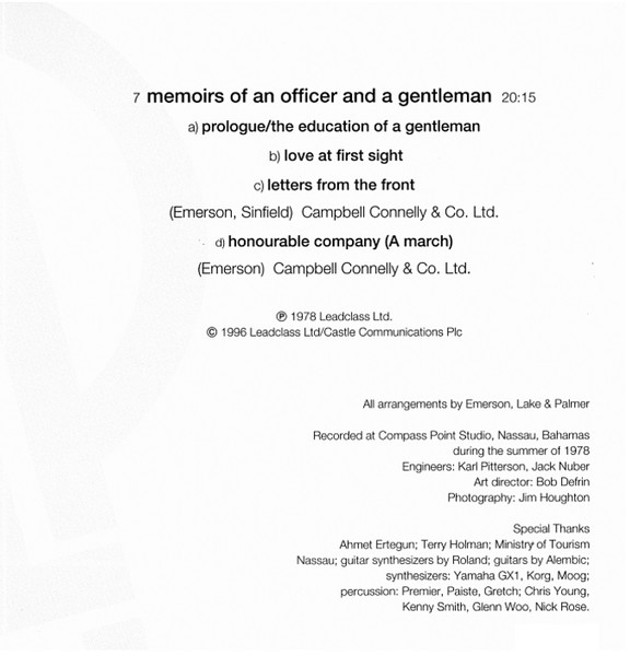 Emerson, Lake & Palmer - Love Beach | Essential! Records (ESM CD 363) - 3