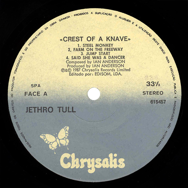 Jethro Tull - Crest Of A Knave | Chrysalis (615457) - 3