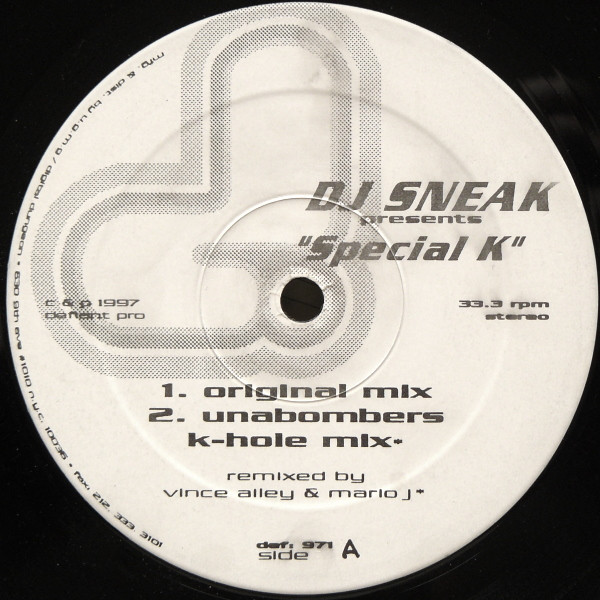 DJ Sneak - Special K | Defiant (def: 971)