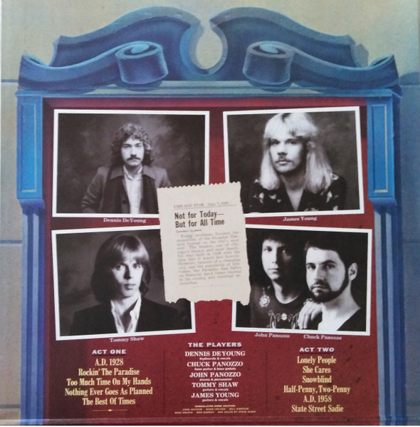 Styx - Paradise Theatre | A&M Records (AMLK 63719) - 2 Styx - Paradise Theatre | A&M Records (AMLK 63719) - 2