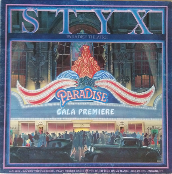 Styx - Paradise Theatre | A&M Records (AMLK 63719)