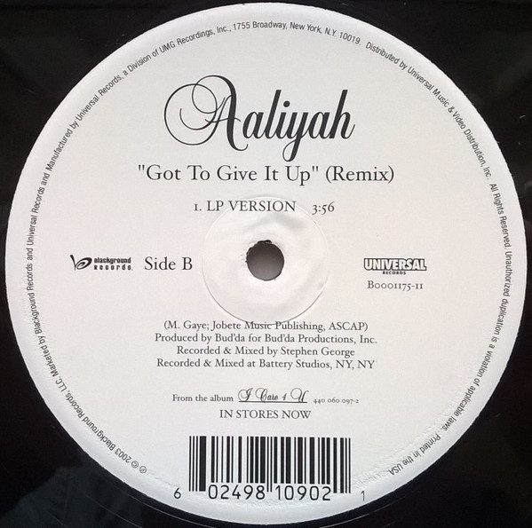 Aaliyah - Don't Know What To Tell Ya / Got To Give It Up (Remix) | Blackground Records (B0001175-11) - 3 Aaliyah - Don't Know What To Tell Ya / Got To Give It Up (Remix) | Blackground Records (B0001175-11) - 3