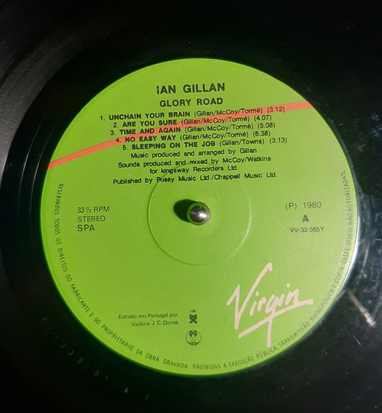 Gillan - Glory Road | Virgin (VV-33.055Y) - 3