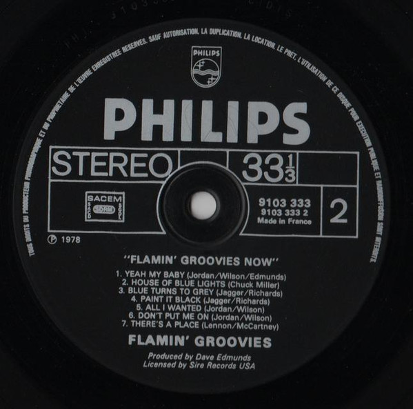 The Flamin' Groovies - Now | Philips (9103 333) - 4 The Flamin' Groovies - Now | Philips (9103 333) - 4