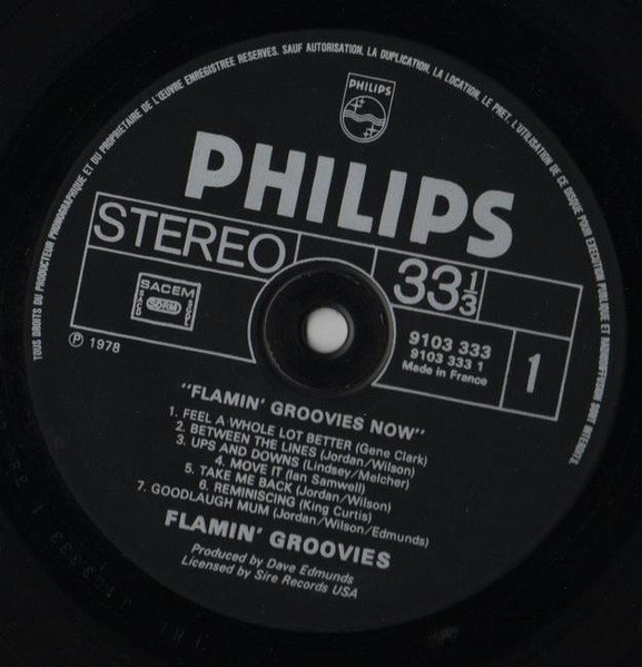 The Flamin' Groovies - Now | Philips (9103 333) - 3 The Flamin' Groovies - Now | Philips (9103 333) - 3
