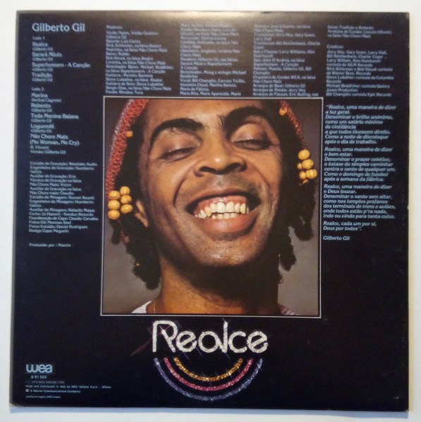 Gilberto Gil - Realce | WEA (B 91022) - 2