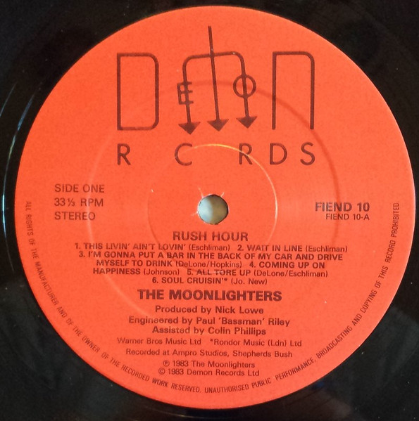 The Moonlighters - Rush Hour | Demon Records (FIEND 10) - 3