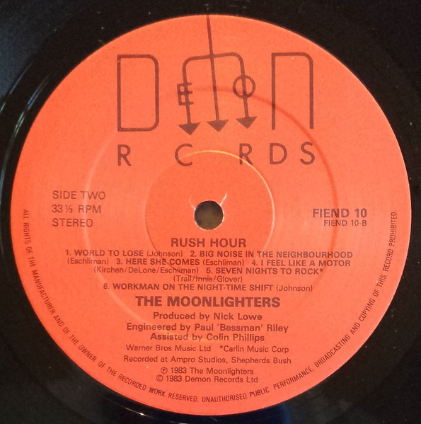 The Moonlighters - Rush Hour | Demon Records (FIEND 10) - 4