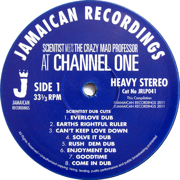 Scientist Meets Professor - At Channel One | Jamaican Recordings (JRLP041) - 3 Scientist Meets Professor - At Channel One | Jamaican Recordings (JRLP041) - 3
