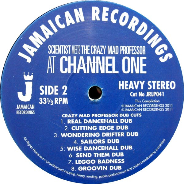 Scientist Meets Professor - At Channel One | Jamaican Recordings (JRLP041) - 4 Scientist Meets Professor - At Channel One | Jamaican Recordings (JRLP041) - 4