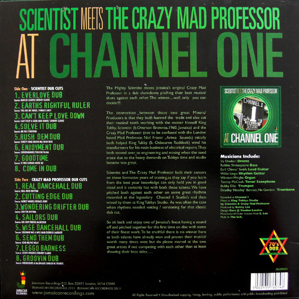 Scientist Meets Professor - At Channel One | Jamaican Recordings (JRLP041) - 2 Scientist Meets Professor - At Channel One | Jamaican Recordings (JRLP041) - 2