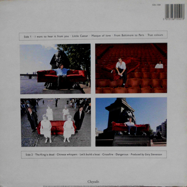 Go West - Dancing On The Couch | Chrysalis (CDL 1550) - 2