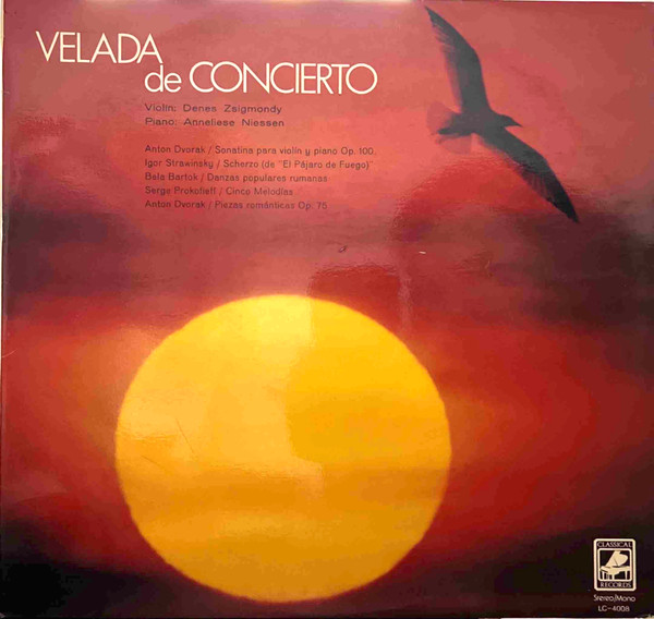 Denes Zsigmondy , Anneliese Nissen - Velada De Concierto | Classical Records (LC-4008) - main