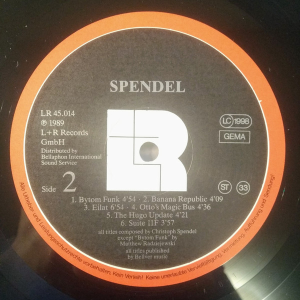 Christoph Spendel - Spendel | L+R Records (LP LR 45014) - 4