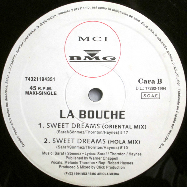 La Bouche - Sweet Dreams (Ola Ola E) | MCI (74321 19435 1) - 2 La Bouche - Sweet Dreams (Ola Ola E) | MCI (74321 19435 1) - 2