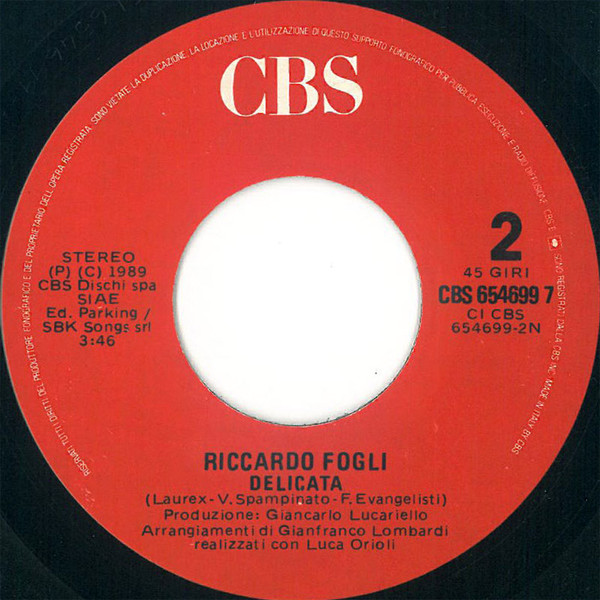 Riccardo Fogli - Non Finisce Così | CBS (CBS 654699 7) - 4