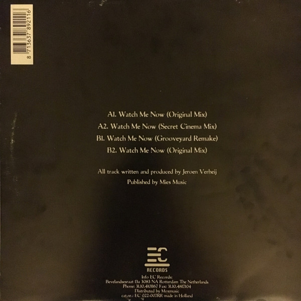 Grooveyard - Watch Me Now (All The Mixes And More) | EC Records (EC 022-007RR) - 2 Grooveyard - Watch Me Now (All The Mixes And More) | EC Records (EC 022-007RR) - 2