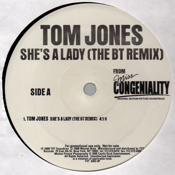 Tom Jones - She's A Lady (The BT Remix) | TVT Records (TVT 6942-0P) - 3 Tom Jones - She's A Lady (The BT Remix) | TVT Records (TVT 6942-0P) - 3