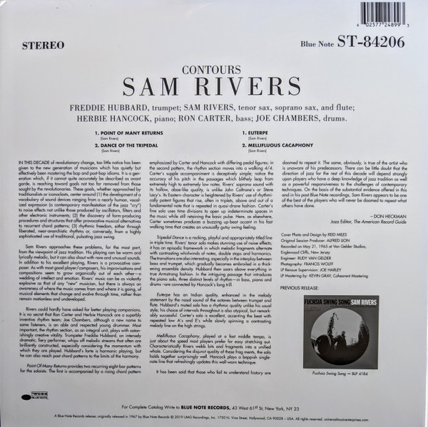 Sam Rivers - Contours | Blue Note (B0029413-01) - 4