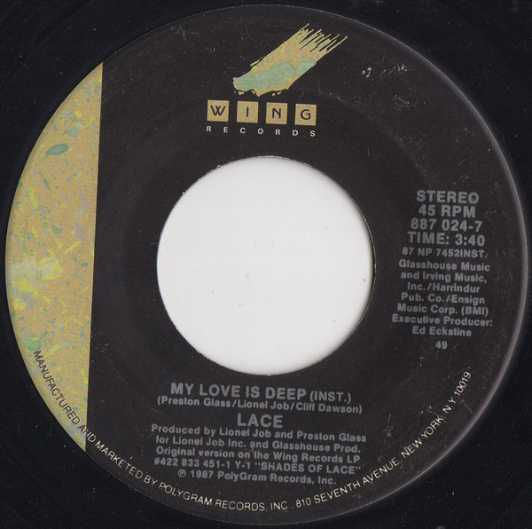 Shades Of Lace - My Love Is Deep | Wing Records (887 024-7) - 4