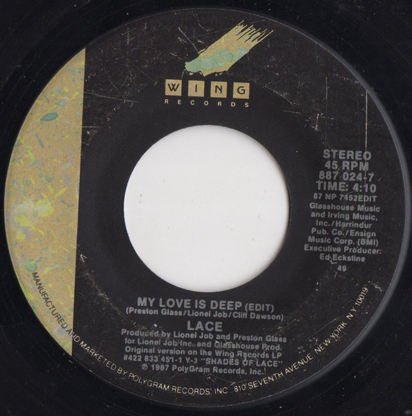 Shades Of Lace - My Love Is Deep | Wing Records (887 024-7) - 3