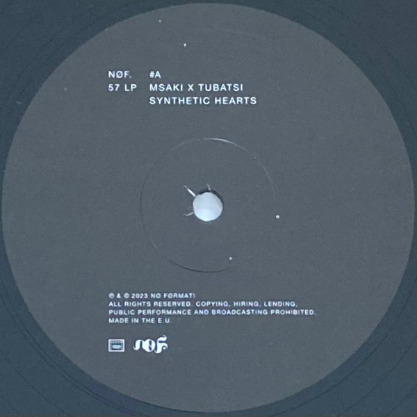 Msaki x Tubatsi Mpho Moloi - Synthetic Hearts | No Format (NØF.57 LP) - 3 Msaki x Tubatsi Mpho Moloi - Synthetic Hearts | No Format (NØF.57 LP) - 3
