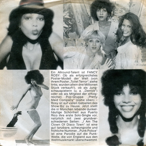 Fancy Rosy - I Am The Clown Of Disco Town / Punk Police | Ariola (11 694 AT) - 2