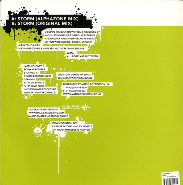 Atmosphere - Storm | Skywarp Records (SKY2004) - 2 Atmosphere - Storm | Skywarp Records (SKY2004) - 2
