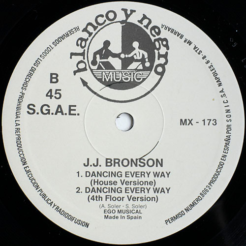 J.J. Bronson - Dancing Every Way | Blanco Y Negro (MX 173) - 4