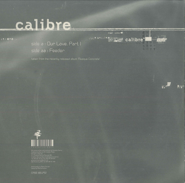 Calibre - Our Love, Part I / Feeder | Creative Source (CRSE 002LPS2) - 2 Calibre - Our Love, Part I / Feeder | Creative Source (CRSE 002LPS2) - 2