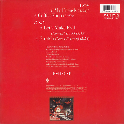 Red Hot Chili Peppers - My Friends | Warner Bros. Records (W0317TX)