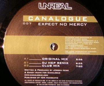 Canalogue - Expect No Mercy | Unreal (UNR 007-12) - 2