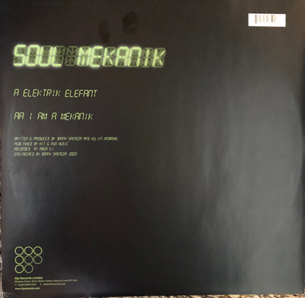 Soul Mekanik - Elektrik Elefant / I Am A Mekanik | Rip Records (RIP 022) - 2 Soul Mekanik - Elektrik Elefant / I Am A Mekanik | Rip Records (RIP 022) - 2
