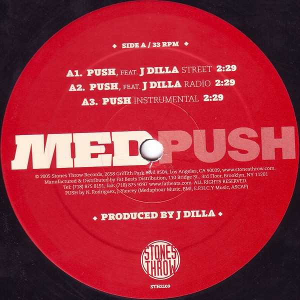 M.E.D. Aka Medaphoar - Push | Stones Throw Records (STH 2109) - 4